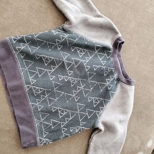 Cat & Jack crew neck toddler boy sweater geo desig